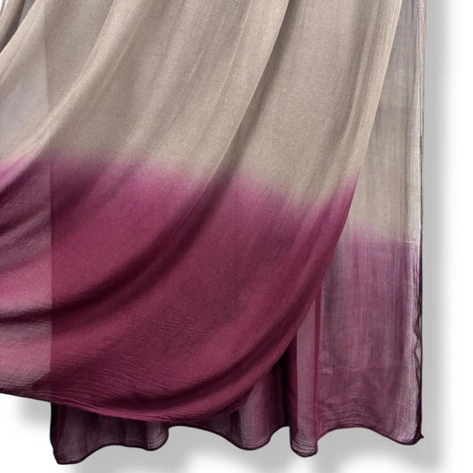Coffee With Burgundy Ombre